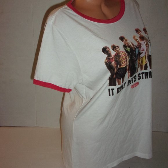 Stranger Things It Only Gets Stranger Ringer Tee - Picture 4 of 5